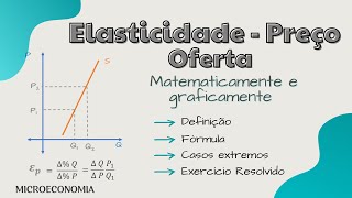 ELASTICIDADE  Preço da OFERTA [upl. by Ginni]