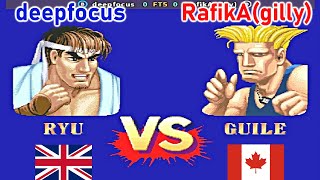 Street Fighter II Hyper Fighting  deepfocus vs RafikAgilly FT5 [upl. by Ranna]