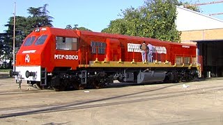 Presentaron las nuevas locomotoras Materfer hecha en Córdoba [upl. by Bixby]