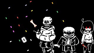 Undertale AU  Bad Time Trio Theme  Triple The Threat  Bouncing Square Cover [upl. by Ecinreb]