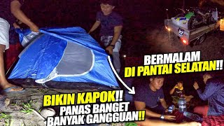 NEKAD CAMPING DI PANTAI SELATAN  PANAS amp BANYAK GANGGUAN [upl. by Lexerd]