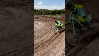 Sand berms after the rain subscribe dirtbike motocrosss youtubeshorts [upl. by Eylhsa157]