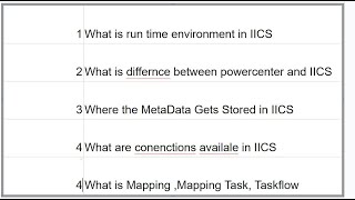 IICS Informatica Interview Questions  PART 1 [upl. by Nomla]