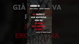 Storia damore  Adriano Celentano karaokestrumentaletestolyrics [upl. by Ricard]