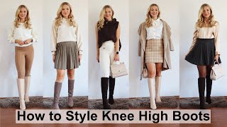 How To Style Knee High Boots 2021  Elegant Fall Outfits 2021  Annas Style Dictionary [upl. by Mcdougall]