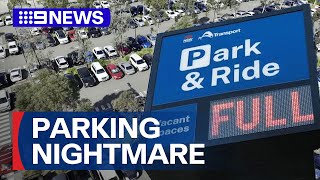 Sydneys new metro causing car park chaos  9 News Australia [upl. by Yaral]