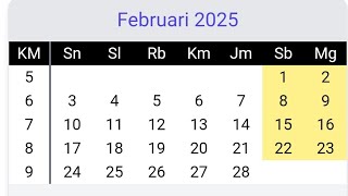 Kalender 2025 [upl. by Zuliram]