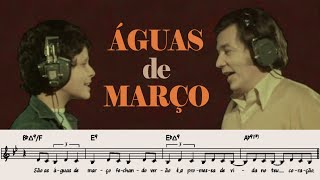 Águas de Março Waters of March Elis amp Tom duet transcription [upl. by Aryc103]