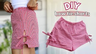 Easy DIY Bow Tie Shorts [upl. by Ytima]