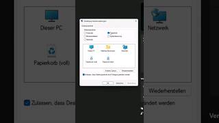 Papierkorb Entfernen windows11 shorts [upl. by Annaert910]