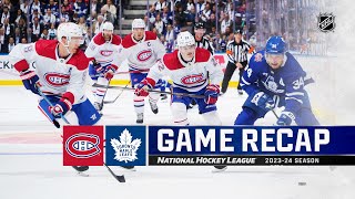 Canadiens  Maple Leafs 1011  NHL Highlights 2023 [upl. by Leachim]