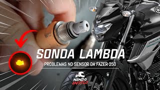 FAZER 250 FZ25  DEFEITO CRÔNICO SONDA LAMBDA SENSOR🔥❌ [upl. by Cheng684]