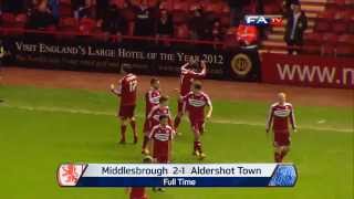 Middlesbrough 21 Aldershot Town  The FA Cup 4th Round 2013 [upl. by Eural]