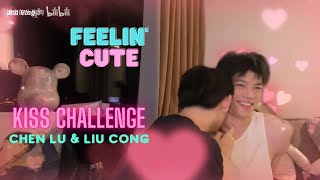 EngsubBL Sweet Kissing Challenge with Boyfriend  Touch and Feel  Chen Lv amp Liu Cong [upl. by Enna285]