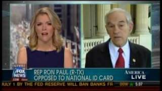 Congressman Paul discusses NationalID with Megyn Kelly [upl. by Pettiford]