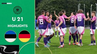 Adeyemi amp Co sweep Estonia away  Estonia vs Germany 110  Highlights  Under21 EURO Qualifier [upl. by Hsetirp]