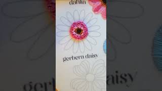 Gerbera daisy full tutorial is now up embroidery embroiderypattern floraldesign [upl. by Arihsay317]