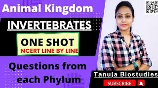 Animal Kingdom  Invertebrates  One shot  Complete NCERT  Non Chordates  Class 11 Biology NEET [upl. by Gee]