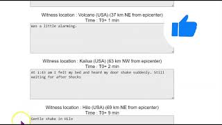 Large Earthquake Hits Pāhala Hawaii M 49 M 48 [upl. by Haronid]