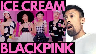 BLACKPINK  ICE CREAM REACTION  WELL [upl. by Eoz]