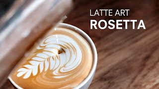 Latte Art Rosetta A Step by Step Guide [upl. by Finbur]