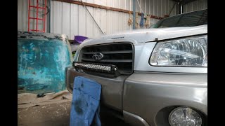 Subaru forester LED light bar UHF radio install [upl. by Hamo]