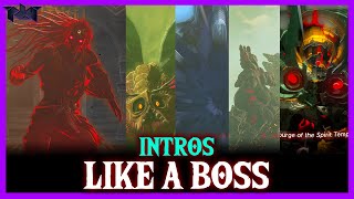 Zelda  Tears Of The Kingdom  ALL BOSS INTROS TOTK [upl. by Lacombe]