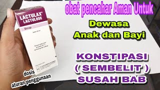 LACTULAX Syrup Untuk Melancarkan BAB dan Sembelit  Konstipasi kronis  Lactulose syrup [upl. by Arella]