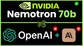 FREE NVIDIA Nemotron 70b Beats GPT4o amp Claude Sonnet 35🤖 TESTED Open Source Lama 31 Fine Tuned [upl. by Rosmarin]