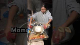 MOMO Party 🎊 🥟🥟 food trendingonshorts minivlog viralshorts cooking [upl. by Iblok972]