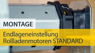 Anlernen Endlageneinstellung Rollladenmotor STANDARD von Schellenberg [upl. by Sucramaj]