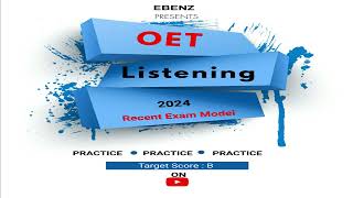 OET LISTENING 35 REAL EXAM JANUARY 2024 [upl. by Annala]