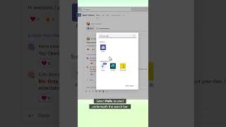 How to make a poll in Microsoft Teams shorts [upl. by Werdma]