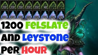 How To Farm 800 to 1200 Leystone  Felslate Ore Per Hour  WoW Gold Farm 73 [upl. by Akined]