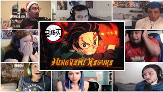 Tanjiros Hinokami Kagura Enbu  Demon Slayer  Kimetsu No Yaiba Reaction Mashup [upl. by Aihsyak]