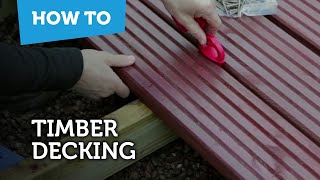 How To Build amp Lay Timber Decking [upl. by Behm33]