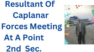 Resultant Of Coplanar Forces Meeting At A Point 2nd Secondary Applications [upl. by Ffej]