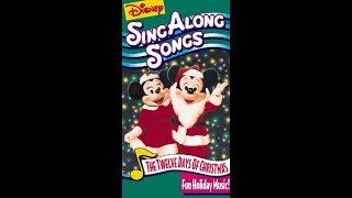 Disney Sing Along Songs  The Twelve Days of Christmas 1993 1994 VHS [upl. by Girish]