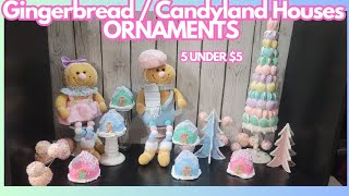 DIY pastel Gingerbread Ornaments  candyland theme gingerbread houses part 1 part 2 is up [upl. by Gosser294]