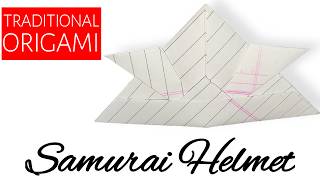 How to Make a Paper Samurai Helmet  Samurai Hat  Legendary Cap [upl. by Haral]