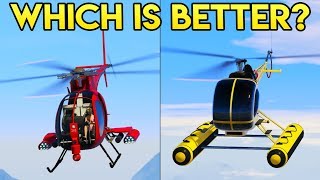 GTA Online SEA SPARROW vs BUZZARD  Which is Better [upl. by Aphra]