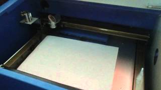 40W laser cutter grinding noise and misalignment [upl. by Laine]