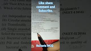 Bacteria Mycoplasma viruses ampViroids MCQ REELS [upl. by Qulllon]