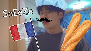 Jeongin sneezing in 2 different languages [upl. by Hairem68]