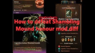 How to defeat shadow cursed shambling mound honour mode diff [upl. by Wrdna609]