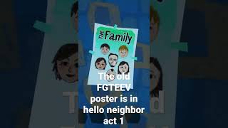 The old FGTEEV poster is still in hello neighbor [upl. by Itnuahsa958]