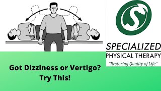 Vertigo  Brandt Daroff  Specialized Physical Therapy [upl. by Kylie243]