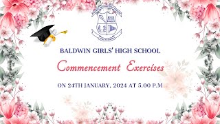 Baldwin Girls High School Commencement Exercises 2023  2024 [upl. by Tratner363]