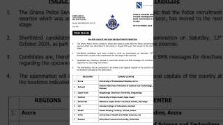 Police Recruitment shortlisted applicants Examination and Centre [upl. by Hnib844]