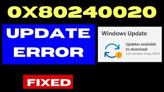 Windows update error code 0x80240020 on Windows 11  10 Fixed [upl. by Fitzpatrick]